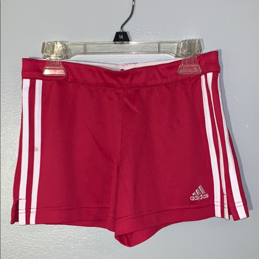 Pink Adidas Shorts (Youth Small)